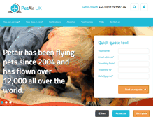 Tablet Screenshot of petairuk.com
